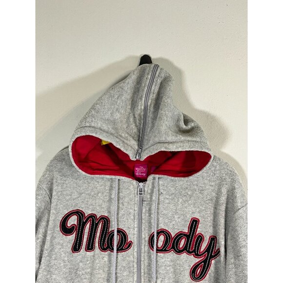 Retro Disney Dwarf Fleece Hoodie Gray XL Grumpy - Picture 3 of 16